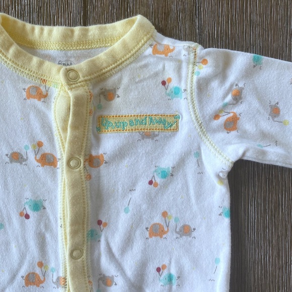 4/$10 First Moments Unisex Sleeper Footie Pajamas 3 months - Picture 3 of 5